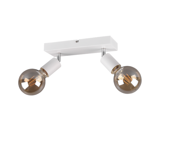 Σποτ Reality   2xE27 Λευκό Ματ Μεταλλικό    R80182031