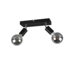 Σποτ Reality   2xE27 Μαύρο Ματ Μεταλλικό    R80182032