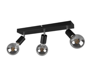 Σποτ Reality   3xE27 Μαύρο Ματ Μεταλλικό    R80183032