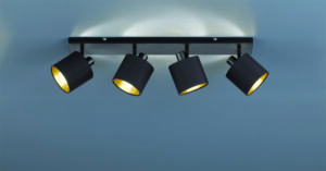 Σποτ Reality   4xE14 Μαύρο Ματ Μεταλλικό    R80334079