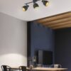 Φωτιστικό Οροφής Trio Lighting 3xE14 Μαύρου Χρώματος – R80813032