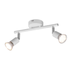 Σποτ Reality 2xGU10   Λευκό Ματ Μεταλλικό    – R80912031