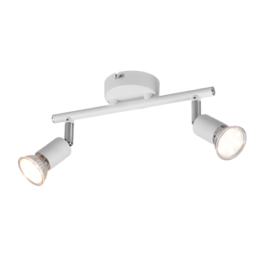 Σποτ Reality 2xGU10   Λευκό Ματ Μεταλλικό    – R80912031