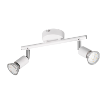 Σποτ Reality 2xGU10   Λευκό Ματ Μεταλλικό    – R80912031