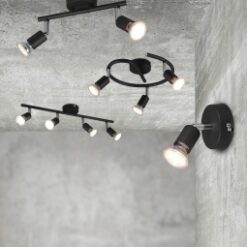 Σποτ Reality 2xGU10   Μαύρο Ματ Μεταλλικό    – R80912032
