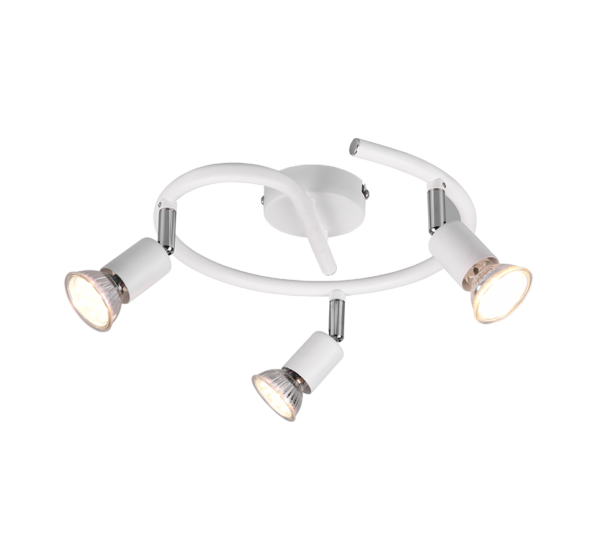 Σποτ Reality 3xGU10   Λευκό Ματ Μεταλλικό    – R80913931