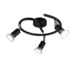 Σποτ Reality 3xGU10   Μαύρο Ματ Μεταλλικό    – R80913932