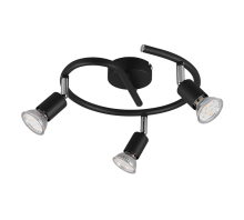 Σποτ Reality 3xGU10   Μαύρο Ματ Μεταλλικό    – R80913932