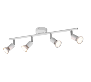 Σποτ Reality 4xGU10   Λευκό Ματ Μεταλλικό    – R80914031