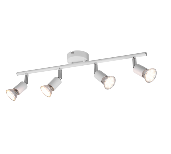 Σποτ Reality 4xGU10   Λευκό Ματ Μεταλλικό    – R80914031