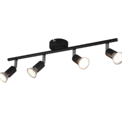 Σποτ Reality 4xGU10   Μαύρο Ματ Μεταλλικό    – R80914032