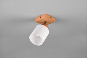 Φωτιστικό Spot Reality ASSAM  1x E14 Φυσικό Ξύλο   – R81111030