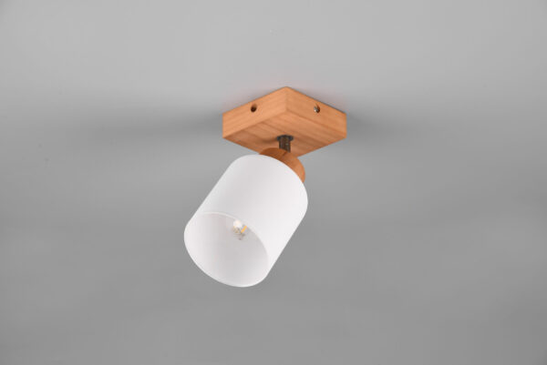 Φωτιστικό Spot Reality ASSAM  1x E14 Φυσικό Ξύλο   – R81111030