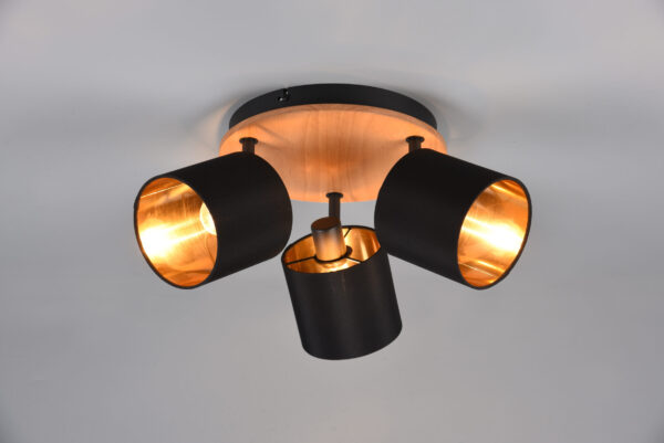 Φωτιστικό Spot Reality TOMMY  3x E14 Απόχρωση Ξύλου Μεταλλικό   – R81333930