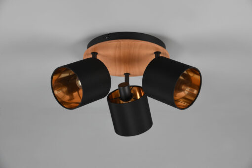 Φωτιστικό Spot Reality TOMMY  3x E14 Απόχρωση Ξύλου Μεταλλικό   – R81333930