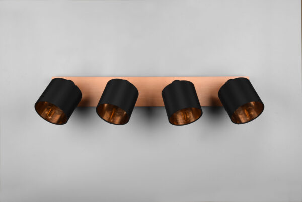 Φωτιστικό Spot Reality TOMMY  4x E14 Απόχρωση Ξύλου Μεταλλικό   – R81334030