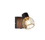 Επιτοίχιο Φωτιστικό Trio lighting 1xE14 Μαύρου Χρώματος – R81381080