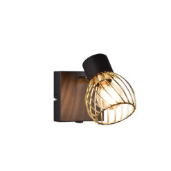 Επιτοίχιο Φωτιστικό Trio lighting 1xE14 Μαύρου Χρώματος – R81381080