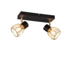 Φωτιστικό Οροφής Trio Lighting 2xE14 Μαύρου Χρώματος – R81382080
