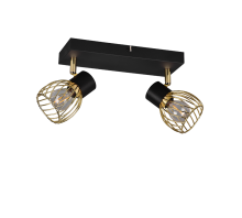 Φωτιστικό Οροφής Trio Lighting 2xE14 Μαύρου Χρώματος – R81382080