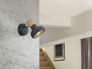Επιτοίχιο Φωτιστικό Trio Lighting 1xE14 Μαύρου Χρώματος – R81521032