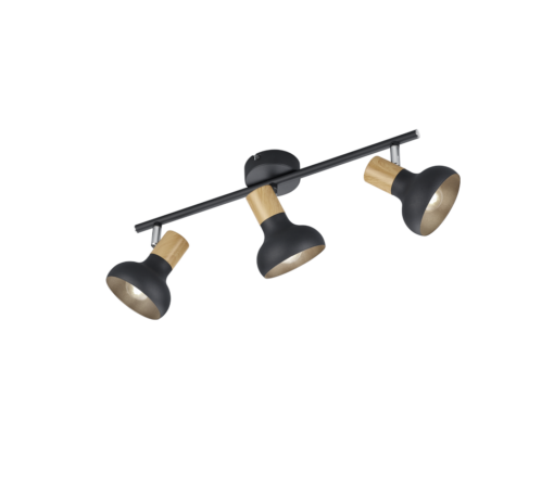 Φωτιστικό Οροφής Trio Lighting 3xE14 Μαύρου Χρώματος – R81523032
