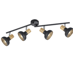 Φωτιστικό Οροφής Trio Lighting 4xE14 Μαύρου Χρώματος – R81524032