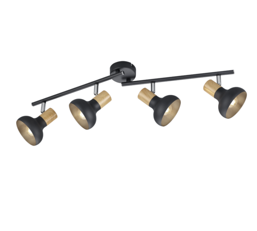 Φωτιστικό Οροφής Trio Lighting 4xE14 Μαύρου Χρώματος – R81524032