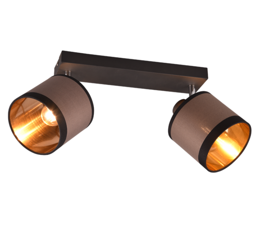 Επιτοίχιο Φωτιστικό Trio Lighting 2xE14 Καφε Χρώματος – R81552041