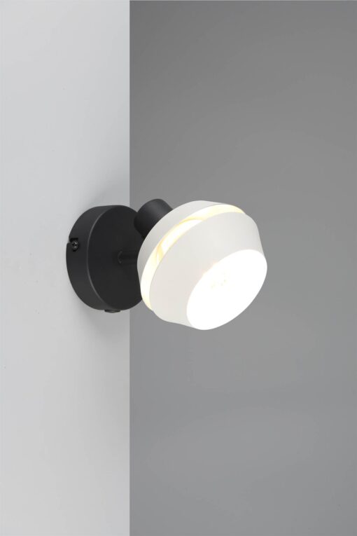 Φωτιστικό Τοίχου/Οροφής με Περιστρεφόμενο Γκρι Σποτ ISLA 1xE14 Reality – R86361076