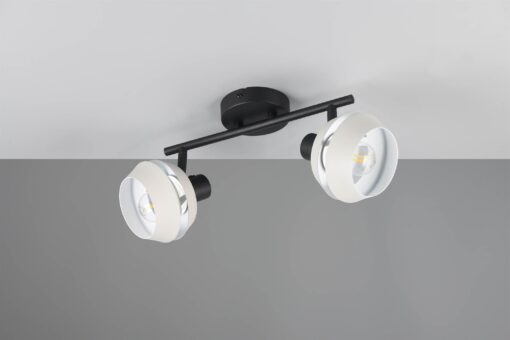 Πολύφωτο Οροφής με Περιστρεφόμενα Γκρι Σποτ ISLA 2xE14 Reality – R86362076