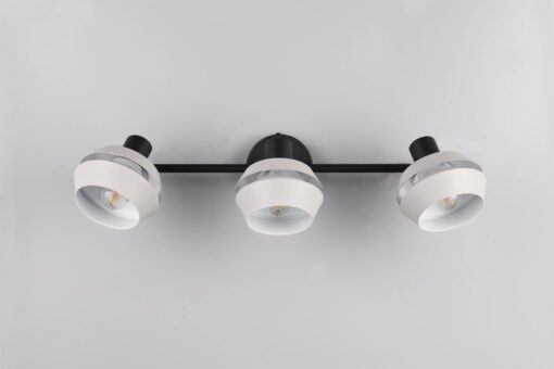 Πολύφωτο Οροφής Μαύρο με Περιστρεφόμενα Γκρι Σποτ ISLA 3xE14 Reality – R86363076