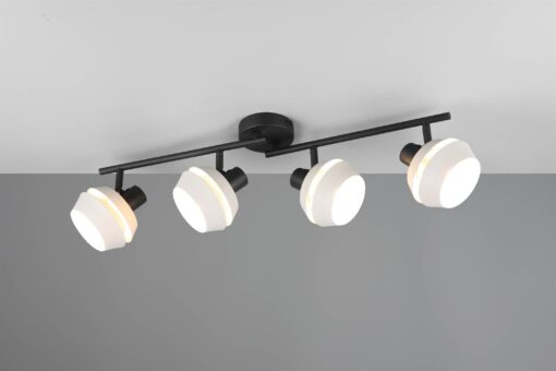 Πολύφωτο Οροφής με Περιστρεφόμενα Γκρι Σποτ ISLA 4xE14 Reality – R86364076