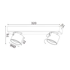 ΕΠΙΤΟΙΧΟ ΦΩΤΙΣΤΙΚΟ LED 10W COB 80° 3000K 800LM ΛΕΥΚΟ ΑΛΟΥΜΙΝΙΟ 32X7XH10CM PLUTO ACA – RA33LEDS32WH