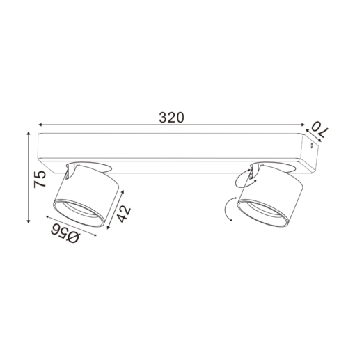 ΕΠΙΤΟΙΧΟ ΦΩΤΙΣΤΙΚΟ LED 10W COB 80° 3000K 800LM ΛΕΥΚΟ ΑΛΟΥΜΙΝΙΟ 32X7XH10CM PLUTO ACA – RA33LEDS32WH