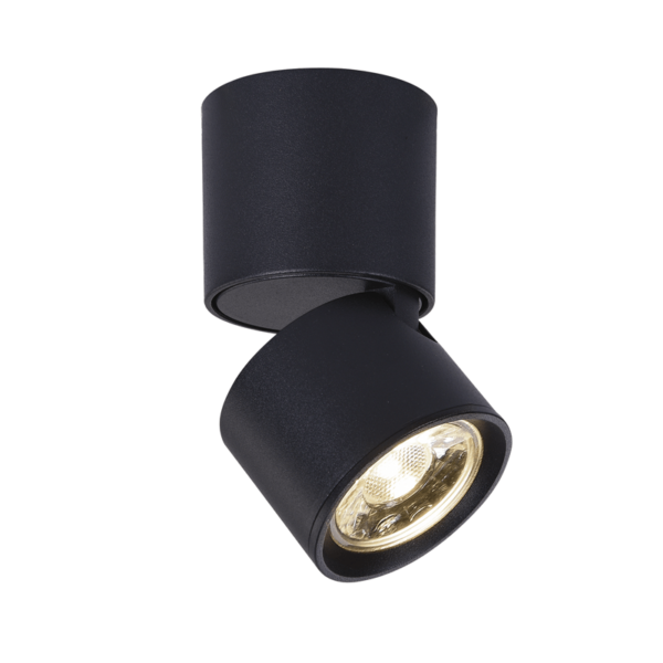 ΕΠΙΤΟΙΧΟ ΦΩΤΙΣΤΙΚΟ LED 5W COB 80° 3000K 400LM ΜΑΥΡΟ ΑΛΟΥΜΙΝΙΟ D5,6XH10CM PLUTO ACA DECOR – RA33LEDS6BK