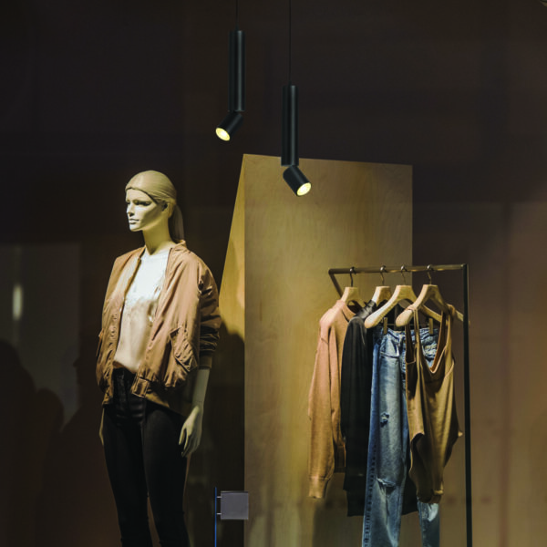 ΚΡΕΜΑΣΤΟ ΦΩΤΙΣΤΙΚΟ 1XGU10 BABEL ΜΑΥΡΟ ΜΕΤ/ΚΟ IP20 D5,6XD8XH140CM ACA DECOR – RA3551PBK