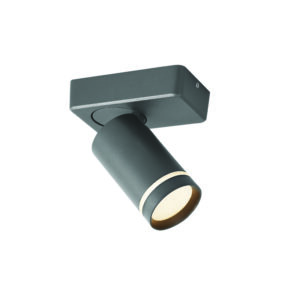 ΕΠΙΤΟΙΧΟ ΦΩΤΙΣΤΙΚΟ 1XGU10 DIVINO ΓΚΡΙ ΑΛΟΥΜΙΝΙΟ IP20 12X7X13,5CM ACA DECOR – RA3631SGY