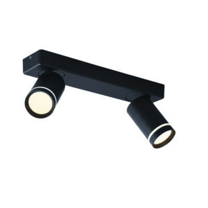 ΕΠΙΤΟΙΧΟ ΦΩΤΙΣΤΙΚΟ 2XGU10 DIVINO ΜΑΥΡΟ ΑΛΟΥΜΙΝΙΟ IP20 32X7X13,5CM ACA DECOR – RA3632SBK