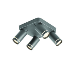 ΕΠΙΤΟΙΧΟ ΦΩΤΙΣΤΙΚΟ 4XGU10 DIVINO ΓΚΡΙ ΑΛΟΥΜΙΝΙΟ IP20 21X21X13,5CM ACA DECOR – RA3634CGY