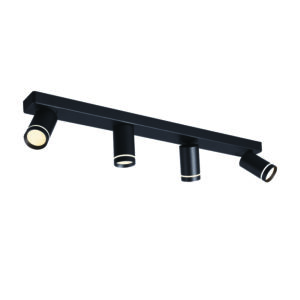 ΕΠΙΤΟΙΧΟ ΦΩΤΙΣΤΙΚΟ 4XGU10 DIVINO ΜΑΥΡΟ ΑΛΟΥΜΙΝΙΟ IP20 76X7X13,5CM ACA DECOR – RA3634SBK