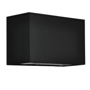 ΑΜΠΑΖΟΥΡ ΟΡΘΟΓΩΝΙΟ ΜΑΥΡΟ 25Χ16ΧΗ18CM ΜΕ ΒΑΣΗ ΓΙΑ Ε27 MIX&MATCH ACA DECOR  – RECT25B