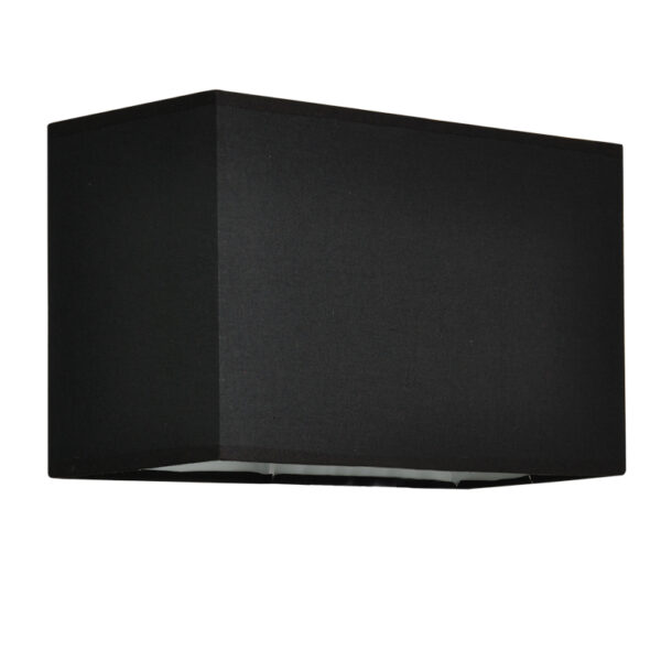 ΑΜΠΑΖΟΥΡ ΟΡΘΟΓΩΝΙΟ ΜΑΥΡΟ 25Χ16ΧΗ18CM ΜΕ ΒΑΣΗ ΓΙΑ Ε27 MIX&MATCH ACA DECOR  – RECT25B