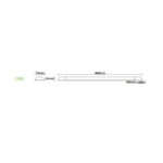 LED Γραμμικό Πρισματικό Φωτιστικό 19W 1650lm 3000K 120° 60cm ACA – RIMO1930