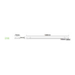 LED Γραμμικό Πρισματικό Φωτιστικό 37W 3450lm 3000K 120°  120cm  ACA – RIMO3730