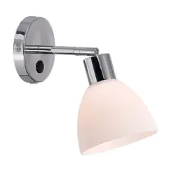 Nordlux Ray Φωτιστικό Τοίχου  Νικελ  E14  Γυάλινο/Μεταλλικό –  63191033