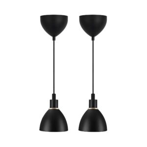 Nordlux Ray Kit με 2 Κρεμαστά Φωτιστικά Μαύρο E14  Μεταλλικό –  63233003