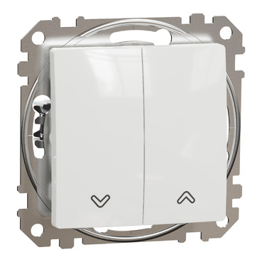 Schneider Sedna Design μπουτόν ρολών Λευκό – SDD111114