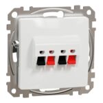Schneider Sedna Design πρίζα ηχείων διπλή Λευκό – SDD111411