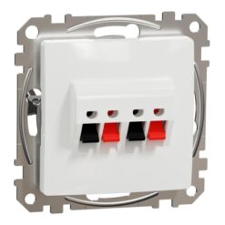 Schneider Sedna Design πρίζα ηχείων διπλή Λευκό – SDD111411